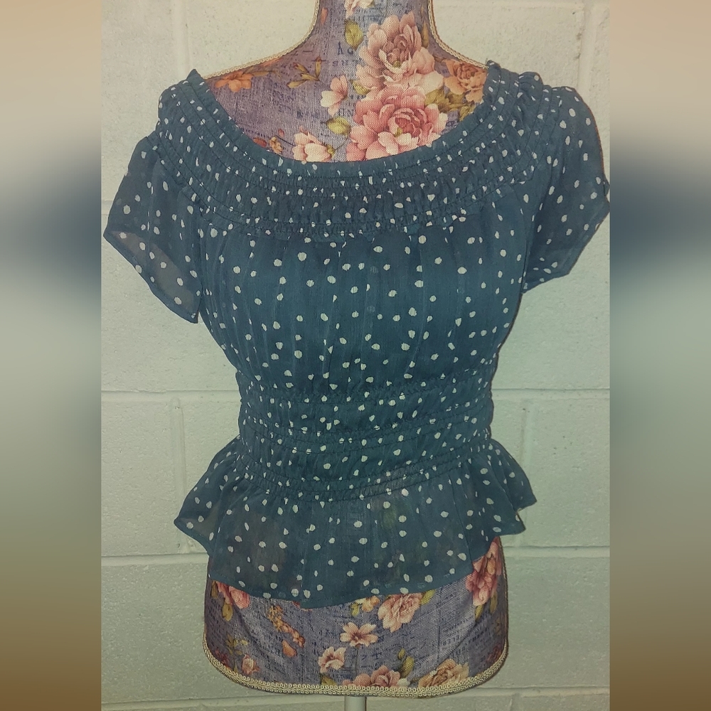 Francesca's NWT Navy Blue Smock XS